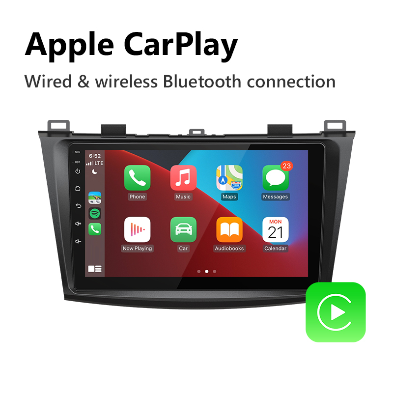 Eonon 10-13 Mazda 3 Android 10 Car Stereo Support Wired and Wireless Apple CarPlay & Android Auto 9 Inch IPS Display Android Car Radio