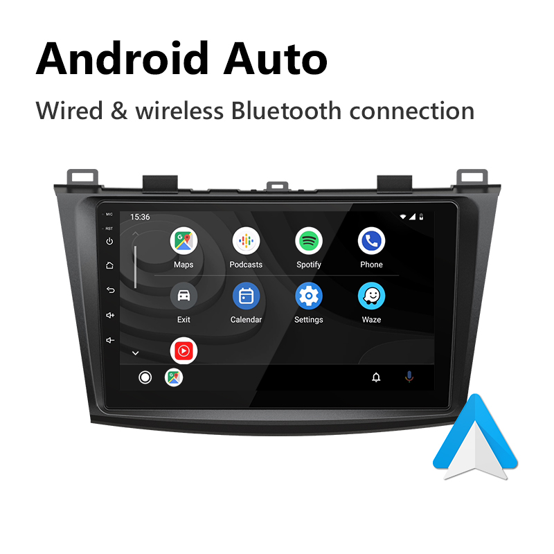 Eonon 10-13 Mazda 3 Android 10 Car Stereo Support Wired and Wireless Apple CarPlay & Android Auto 9 Inch IPS Display Android Car Radio