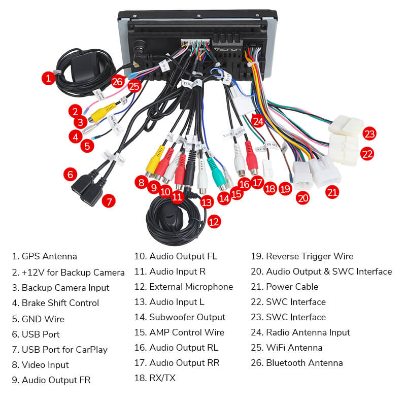 Eonon Toyota Android 10 Car Stereo with 8-core Processor 32GB ROM & 7 Inch IPS Display【Special Offer】