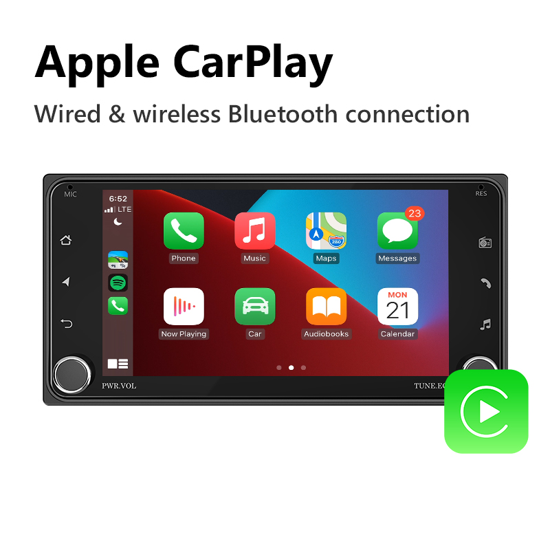 Eonon Toyota Android 10 Car Stereo with Wireless CarPlay Android Auto and 32G ROM Built-in DSP Car Radio - BQ67PRO【Refurbished】