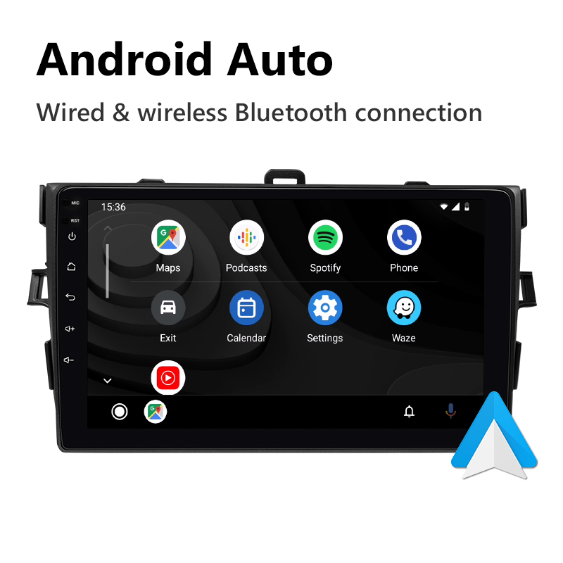 Eonon Toyota Corolla Android 10 Car Stereo Wireless CarPlay Android Auto and 9 Inch IPS Display Car Radio with 32G ROM Built-in DSP - BQ68PRO【Refurbished】