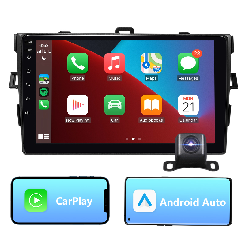 Eonon Toyota Corolla Android 10 Car Stereo Wireless CarPlay Android Auto and 9 Inch IPS Display Car Radio with 32G ROM Built-in DSP - BQ68PRO【Refurbished】