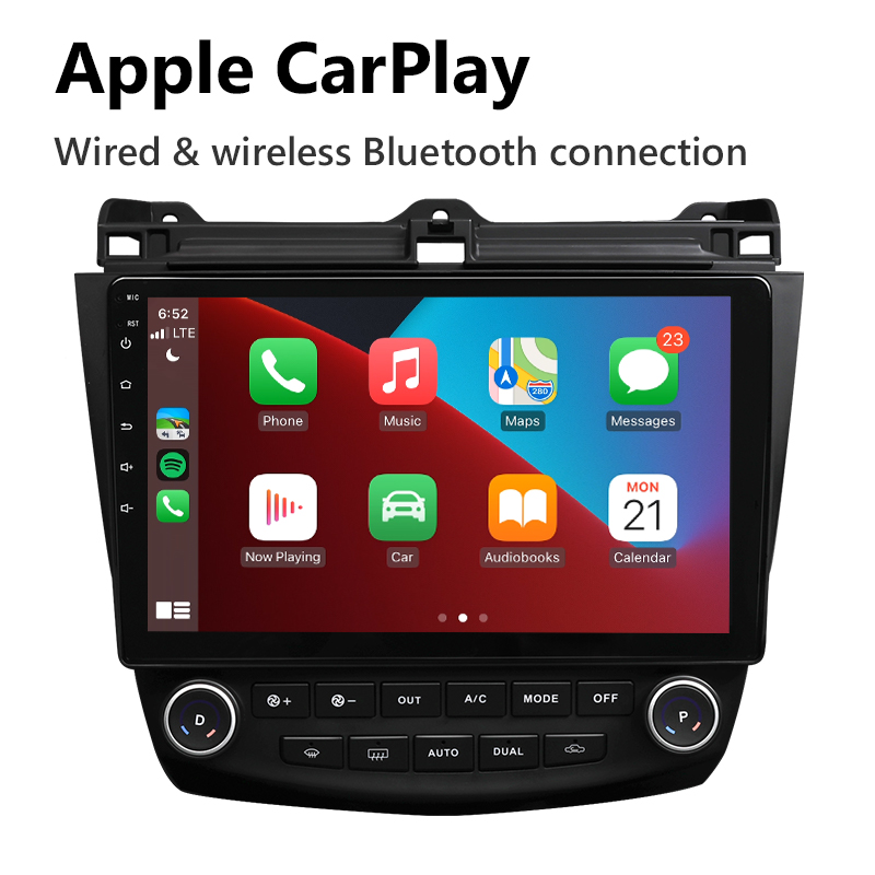 Eonon 2003-2007 Honda Accord Android 10 Car Stereo Support Wired and Wireless Apple CarPlay & Android Auto 10.1 Inch IPS Display Android Car Radio