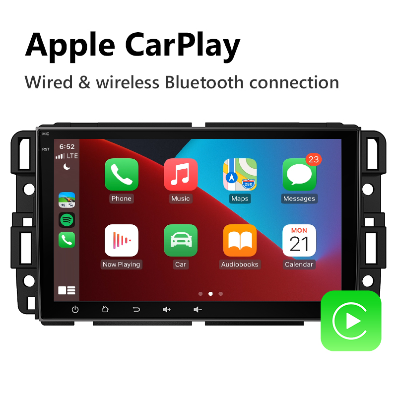 Eonon Chevrolet GMC Buick Android 10 Car Stereo with Built-in Wireless Apple CarPlay & Android Auto 8 Inch Full touch IPS Screen Car Radio