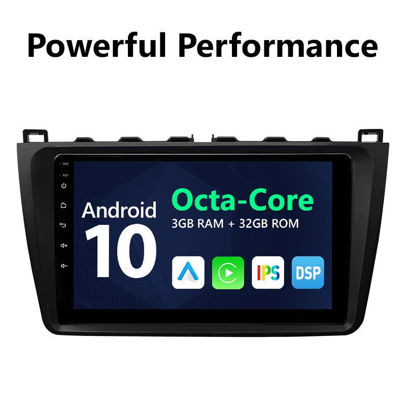 Eonon 09-12 Mazda 6 Android 10 Car Stereo Support Wired and Wireless Apple CarPlay & Android Auto 9 Inch IPS Display Android Car Radio - Q98PRO