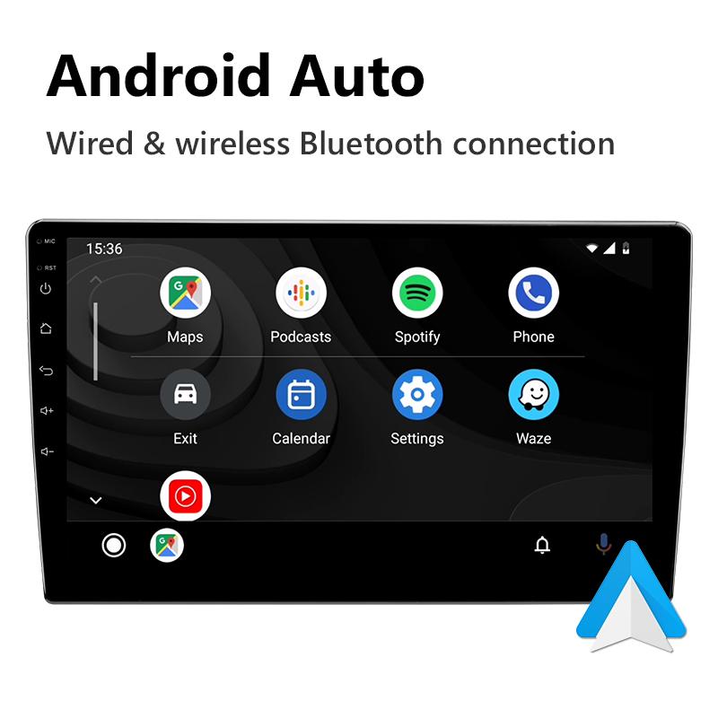 Eonon 10.1 Inch Android 11 Universal Double Din Car Stereo Support Wired and Wireless Apple CarPlay & Android Auto Built-in DSP Android Car Radio - R03