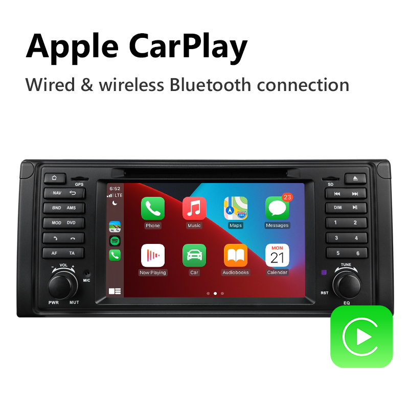 Eonon BMW 5 Series E39 Android 11 Car Stereo Support Wired and Wireless Apple CarPlay & Android Auto 7 Inch IPS Display Android Car Radio - BR49【Refurbished】