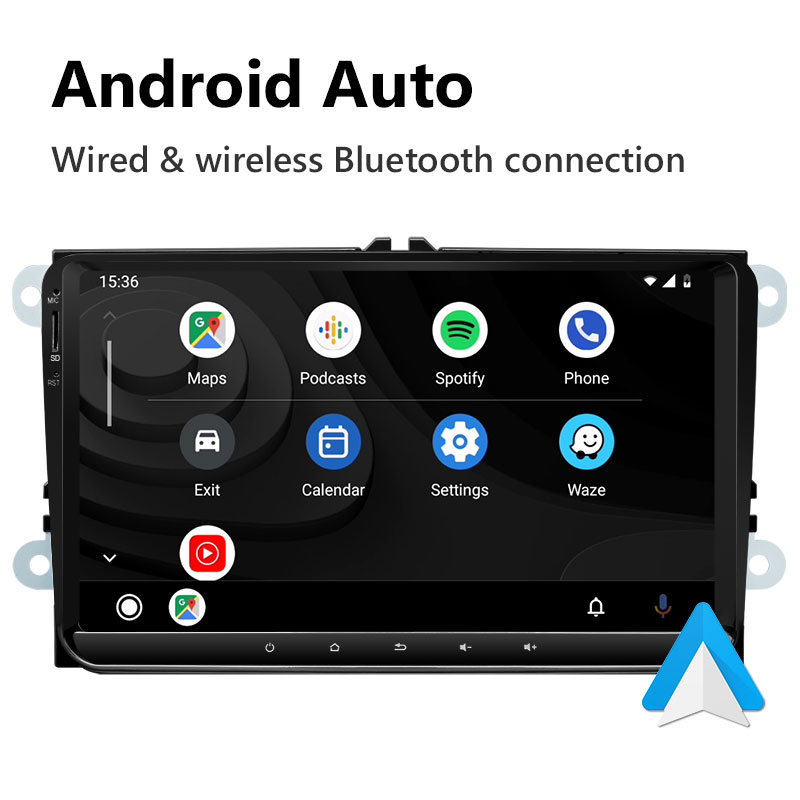 Eonon Volkswagen SEAT SKODA Android 11 Car Stereo Support Wired and Wireless Apple CarPlay & Android Auto 9 Inch IPS Display Android Car Radio - R53