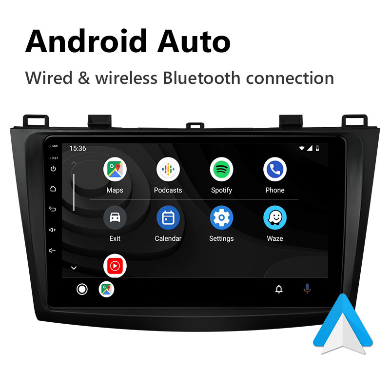 Eonon 10-13 Mazda 3 Android 11 Car Stereo Support Wired and Wireless Apple CarPlay & Android Auto 9 Inch IPS Display Android Car Radio