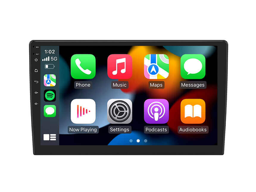 Android 12 Double Din 10.1 Car Stereo Apple CarPlay Auto Radio GPS Navi  WiFi FM