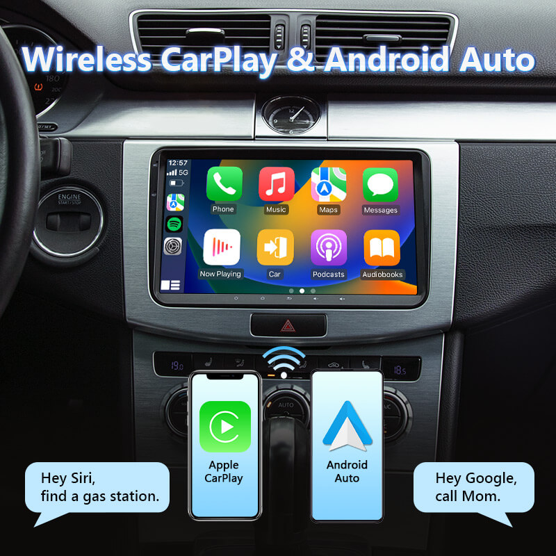 Eonon May Day Sale  VW/SEAT/Skoda Android 13 Wireless Apple CarPlay & Android Auto Car Radio with 2GB RAM 32GB ROM & 9 Inch IPS Touch Screen【Special Offer】