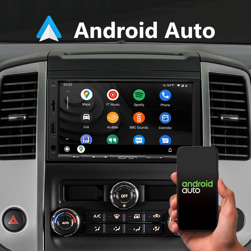 Eonon 7-inch Linux Double Din Car Stereo Support Wireless CarPlay & Android Auto – BX20【Refurbished】